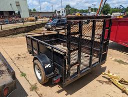 BIG TEX BUMPER TRAILER, 5X8 W/TAILGATE