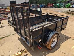 BIG TEX BUMPER TRAILER, 5X8 W/TAILGATE