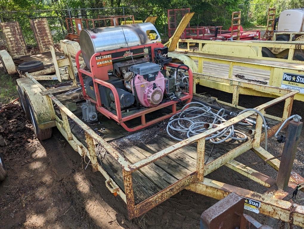 BUMPER TRAILER W/STEAM CLEANER PRESSURE WASHER