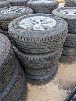 (4) DYNAPRO HT P255/70R17 TIRES ON RIMS