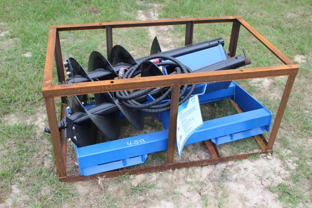 NEW AGT QUICK ATTACH HYDRAULIC AUGER W/ 3 BITS