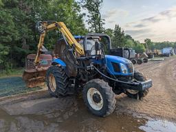 NEW HOLLAND TS115A TRACTOR, CAB, 4X4, 3PH