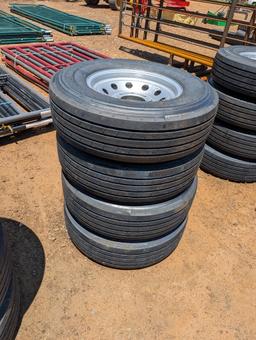 4 NEW 235/80R16 TIRES ON RIMS