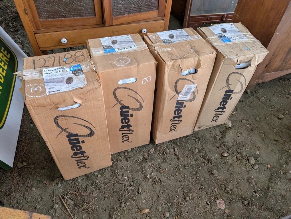 4 BOXES 6 INCH FLEX DUCT