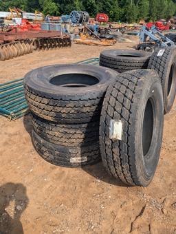 4 MICHELIN 315/80 R 22.5 TIRES