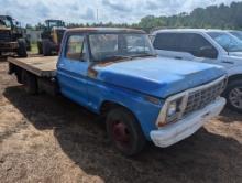 1978 FORD TRUCK W/ FLATBED, GAS, RUNS, NO TITLE