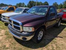 2004 DODGE RAM 1500 PICKUP, 2 DOOR, AUTO