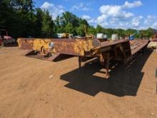 1978 CLARK LOWBOY TRAILER, DUAL AXLE, DOVETAIL