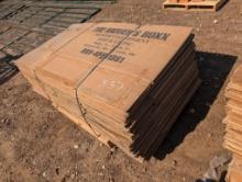 PALLET W/ MOVING CARDBOARD BOXES