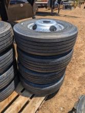 4 NEW 235/80R16 TIRES ON DUAL RIMS