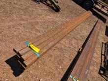 STACK OF SQUARE TUBING. 20FT LONG