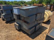 PALLET W/ METAL BOXES