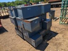 PALLET W/METAL BOXES