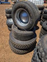 4 TIRES ON RIMS