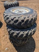 (4) FOUR WHEELER TIRES