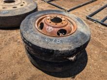 (2) 215/85-16 TIRES ON RIMS
