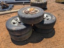 5 GOODYEAR 255-70-R16 TIRES