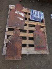 PALLET W/ NEW TOOLS& METAL PLATES
