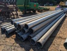 (20) 10 INCH X 28FT ALUMINUM IRRIGATION PIPE