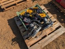 PALLET W/DEWALT TOOLS, ETC