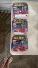 3 NEW 2PC 3/4 PIPE CLAMP SETS