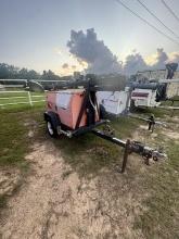 2009 WANCO LIGHT PLANT ON TRAILER, DIESEL, RUNS