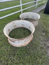 2 TRACTOR WHEELS