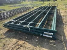 5 NEW PRIEFERT 12FT GATES, GREEN