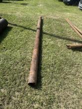 4 INCH METAL PIPE, 11FT LONG