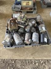 PALLET W/APPROX 11 ELECTRIC MOTORS