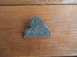 1938 Volkswagen Nazi Germany Car Plant Opening Pin