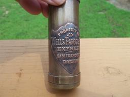 Small Brass Property Of Wells Fargo & Co Express San Francisco Division Telescope