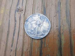 1934 Walking Liberty US Half Dollar Coin 90% Silver