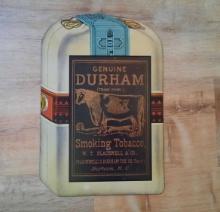 Genuine Durham Smoking Tobacco Blackwells NC Bull Advertising Sign