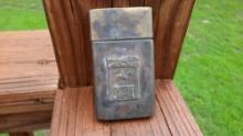 Brass UCV Rebel Confederate Flag Map Document Case Horse & Rider