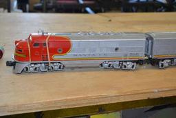 Lionel O Gauge GP7 ABA Display, 3 Engines, 5 Passenger Cars, Including rare Railway Express Car #530