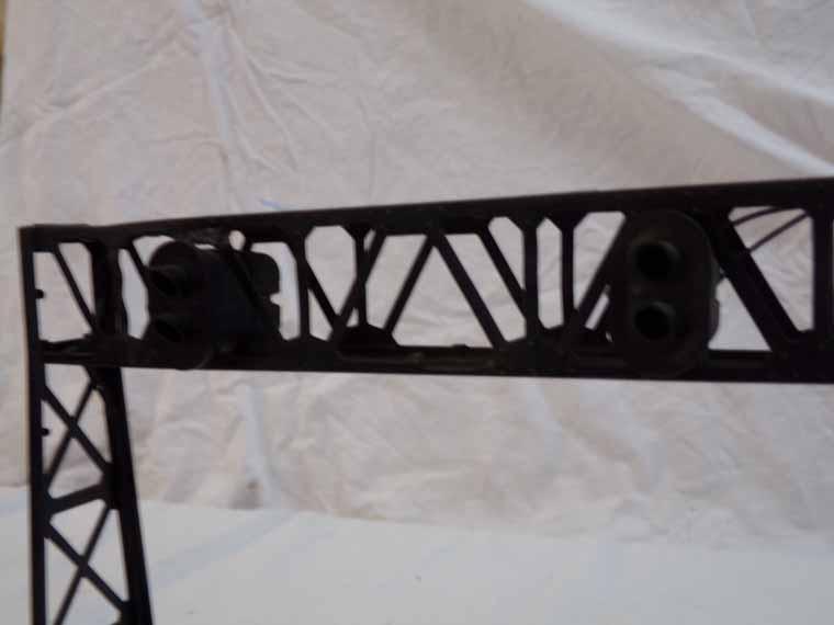 Lot of 2 Pre War Metal Signal Light & Lionel Lighted Signal Bridge