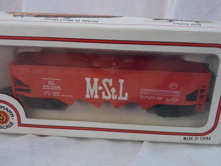 Lot of 5 Includes M-STL Coal Car, Burlgtn. Hi-Cube Boxcar, Walther Train Line Republic Tanker, B&M H