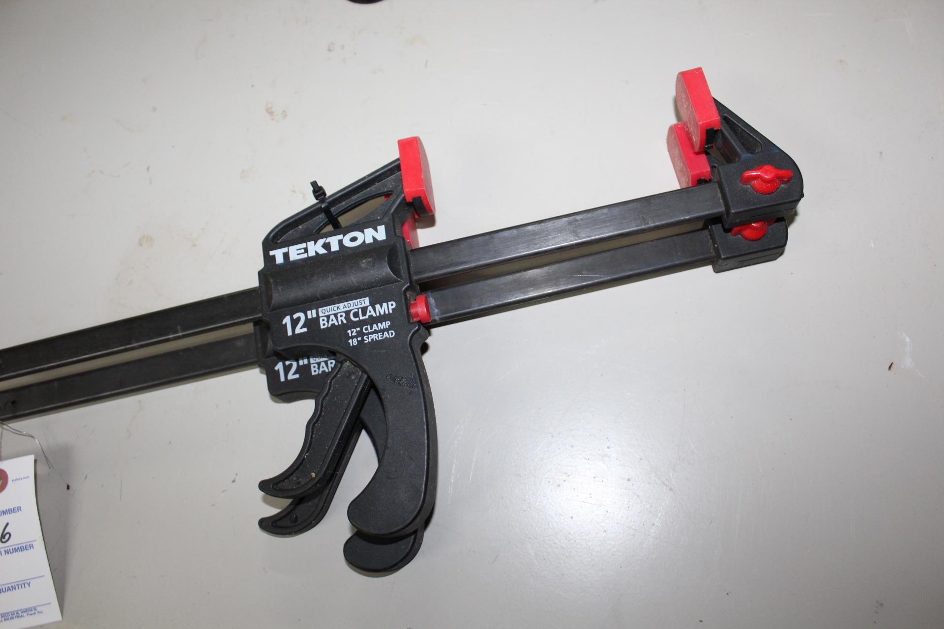 2- 12" Tekton Quick Adjust Bar Clamps.