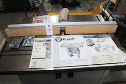 Rockler Router Cabinet W/porter-cable Router & Prolift.