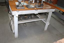 4'x4' Wooden Work Table.
