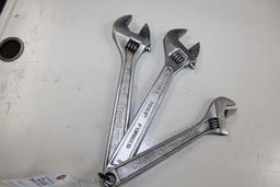 3 Adjustable Wrenches.
