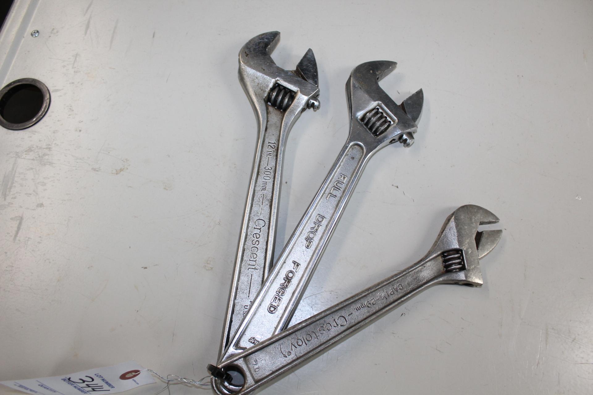 3 Adjustable Wrenches.
