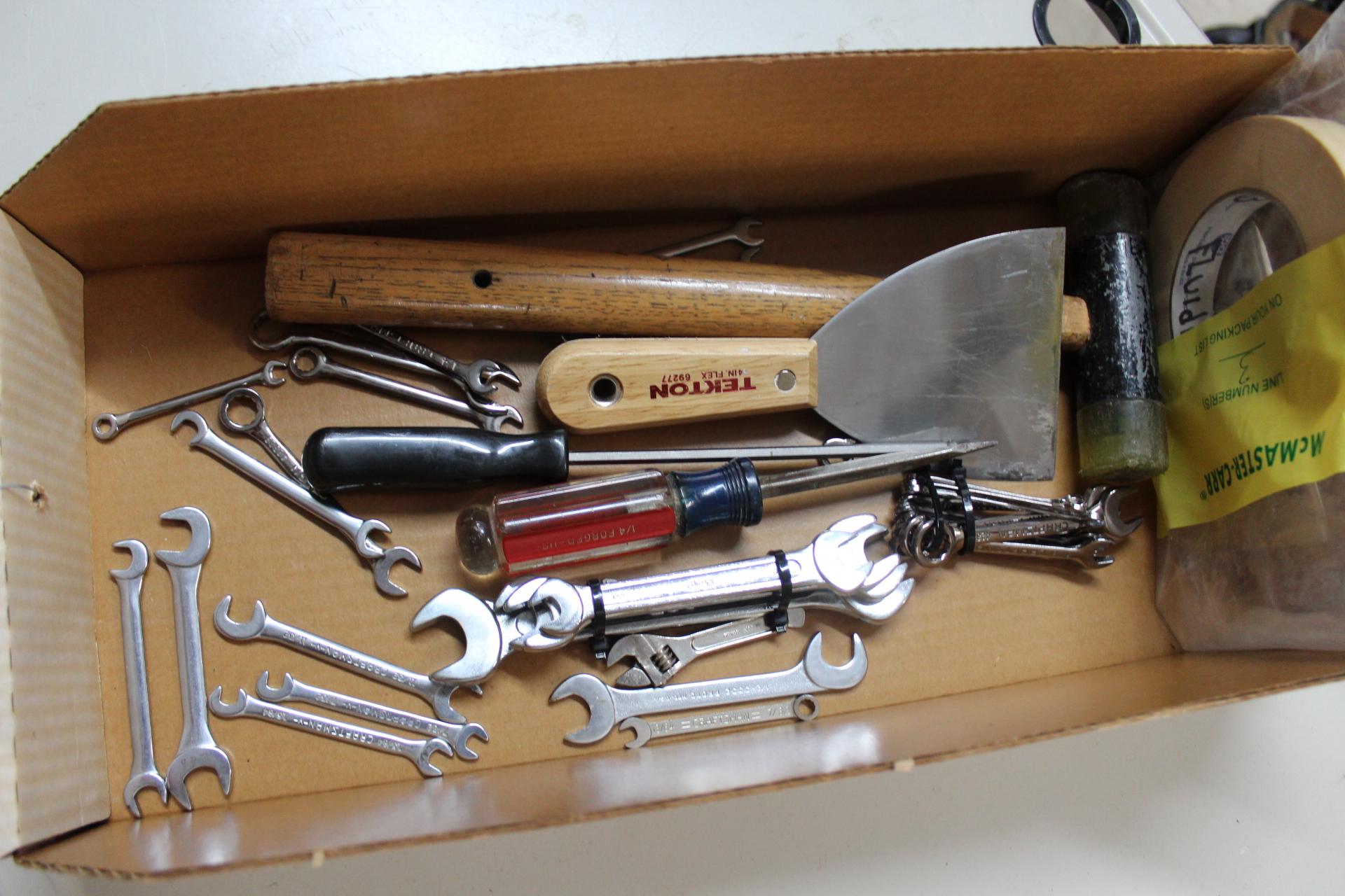 Box Lot- Craftsman Wrenches, Mallet, Etc…