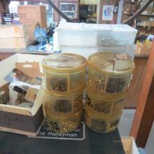 Top shelf cabinet and contents