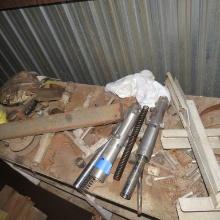 Wooden Work Bench with Misc. Metal