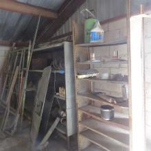 Metal Shelving w/Contents