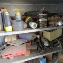 Metal Cabinet with contents
