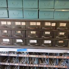 Cabinet and contents