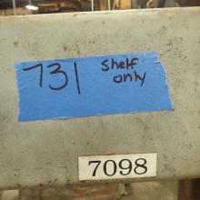 Steel shelving unit 7'x20'